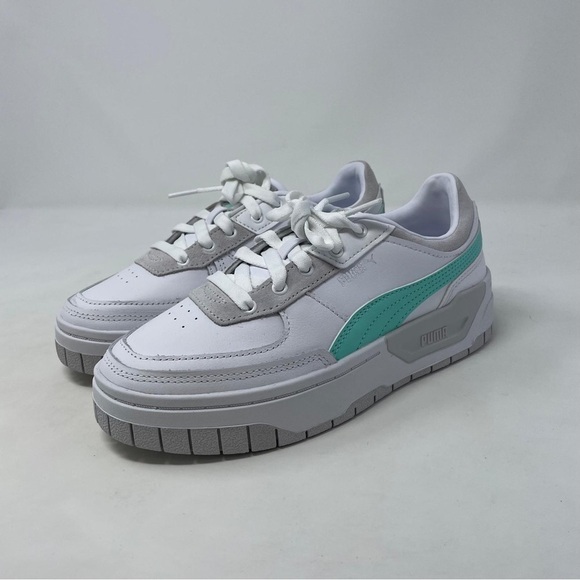 Puma Cali Dream Platform White Grey Mint Leather Sneakers - NWT - Picture 7 of 11